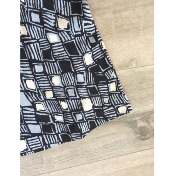 Diane von Furstenberg- Blue & Black Silk Dress - Picture 2 of 4